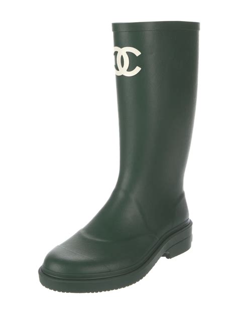 chanel green rain boots|Chanel rain boots 2022.